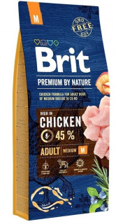 Brit Premium Dog Adult M Курка для дорослих собак середніх порід (10-25 кг), 15 кг