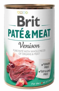 Brit Pate & Meat Dog venison консерва д/собак з олениною 400г