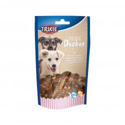 Trixie Лакомство для собак Double Decker, с курицей и уткой 100г