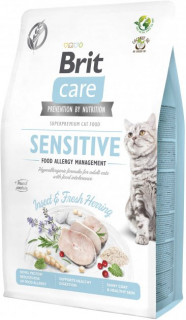 Brit Care Cat GF Insect (гіпоалергенний з рибою та комахами),  0,4 кг