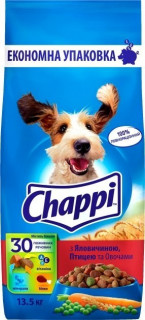 CHAPPI сух корм для собак з ялович,птицею та овочами, 13,5 кг