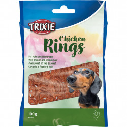 Trixie Лакомство для собак  Chicken Rings  с курицей 100 г