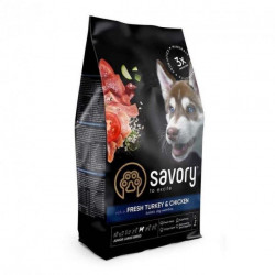 Savory Junior Large rich in Fresh Індичка та курка (для цуценят великих порід), 3кг