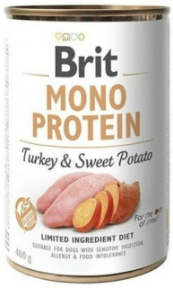 Brit Mono Protein Dog з індичкою і бататом  для собак, 400г