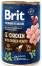Brit Premium by Nature  курка з серцем, 400г