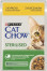 CAT CHOW Sterilized. Для стерилізованих котів. З куркою та баклажанами в желе. Консервований, пауч для котів 85г